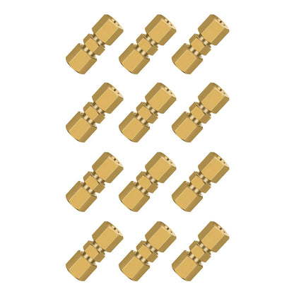 Straight Brake Line Compression Fitting Union Fits 3/16in or 4.75mm tubes