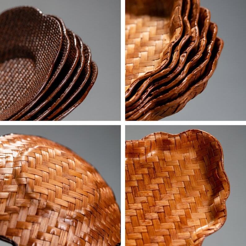 Hand-Woven Bamboo Tea Coasters|Tea Accessories