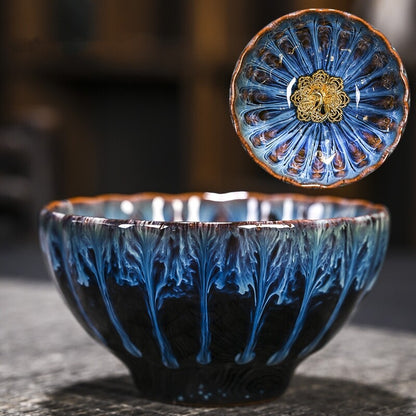 Tianmu Glaze Porcelain Tea Cup Jianzhan Boutique Kiln Change Master Cup 140ml