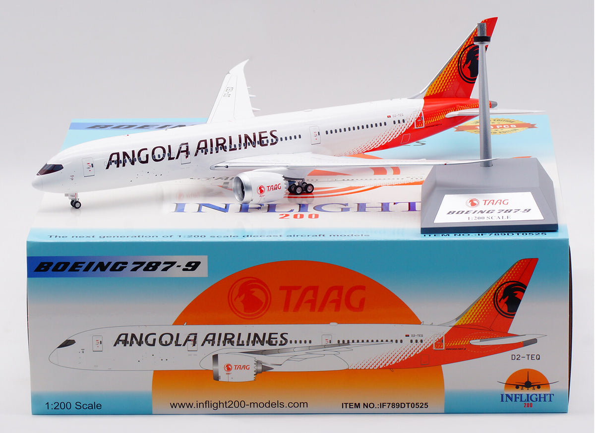 1:200 32CM InFlight ANGOLA AIRLINES BOEING 787-9 Airplane Diecast Aircraft Model
