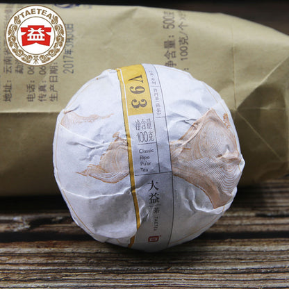 TAETEA Yunnan Puer Tuo Tea 2017 V93 Batch 1701 Shu Puer Tuocha 100g