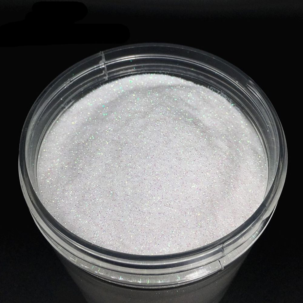 Nail Art Decor 1 Bottle AB White Sequins Glitters Holographic Flakes 0.2 0.4 1mm