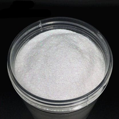 Nail Art Decor 1 Bottle AB White Sequins Glitters Holographic Flakes 0.2 0.4 1mm