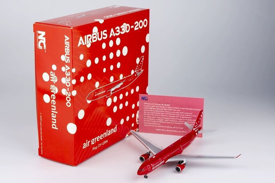 1:400 NG Model Air Greenland AIRBUS A330-200 Passenger Airplane Diecast Model