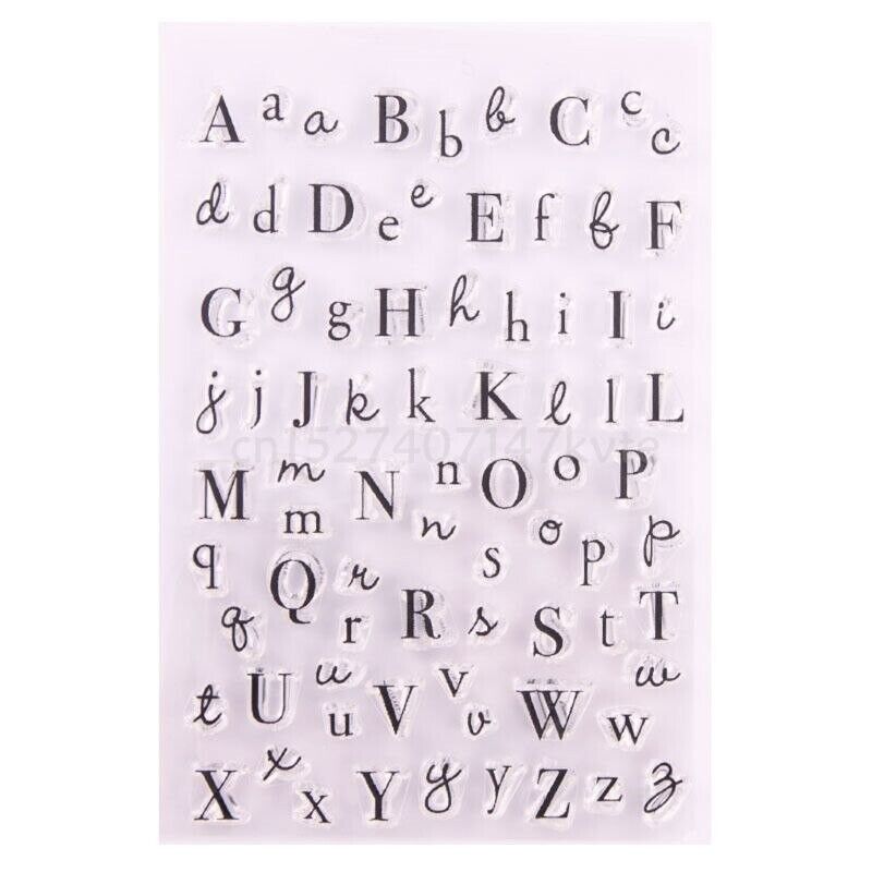 Alphabet Stamps Silicone Clear Seal DIY Scrapbooking Embossing Photo Album Decor