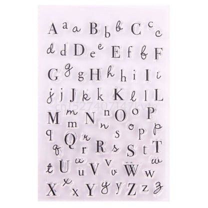 Alphabet Stamps Silicone Clear Seal DIY Scrapbooking Embossing Photo Album Decor