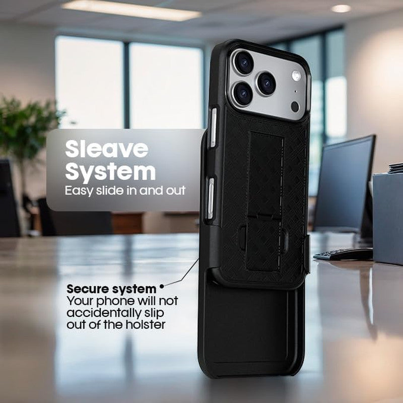 for Iphone 17 Pro Max Holster Case, Belt Clip Case for Iphone 17 Pro Max, Shell
