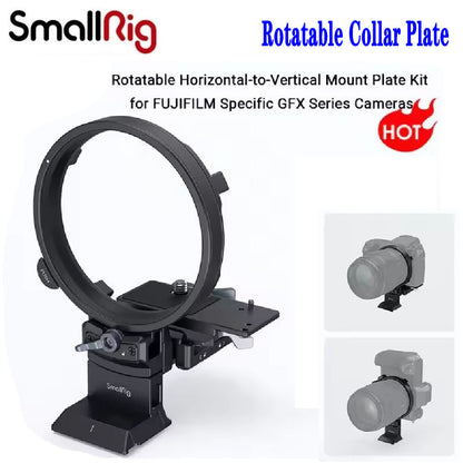 SmallRig Rotatable Collar Plate Kit for Fujifilm GFX 100S / 50S II / GFX100 II