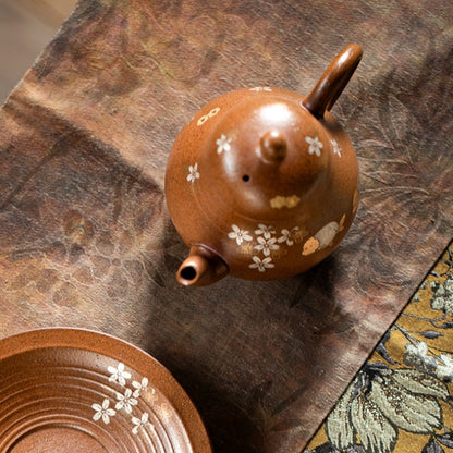 On Sales Real Yixing Zisha Purple Clay Tea Pot Ball Shaped Infuser Holes 200ml