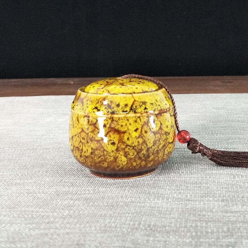 Storage Tank Teapots Canned Chinese Porcelain Ceramic Tea Candy Coffee Canister