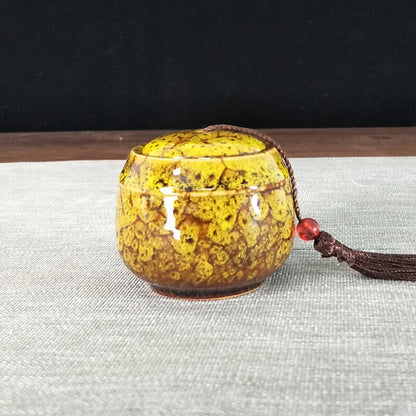 Storage Tank Teapots Canned Chinese Porcelain Ceramic Tea Candy Coffee Canister