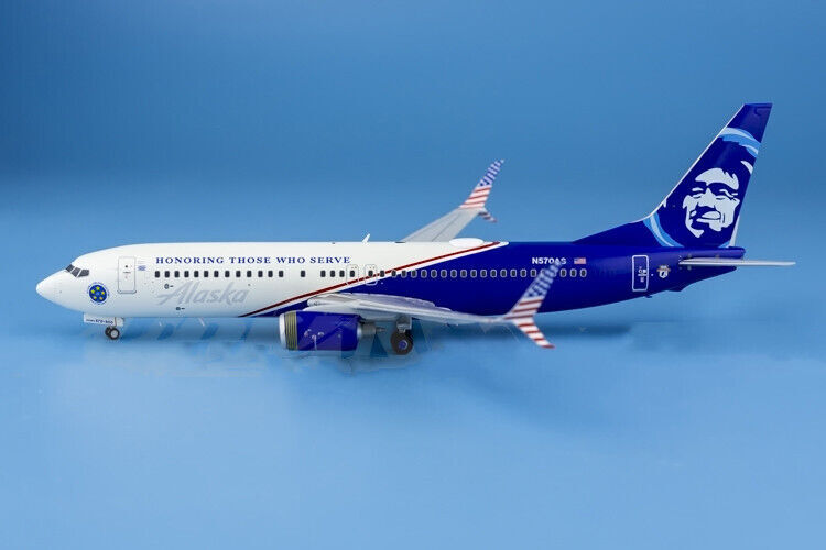 1:200 GeminiJets Alaska BOEING 737-800 Passenger Airplane Diecast Aircraft Model