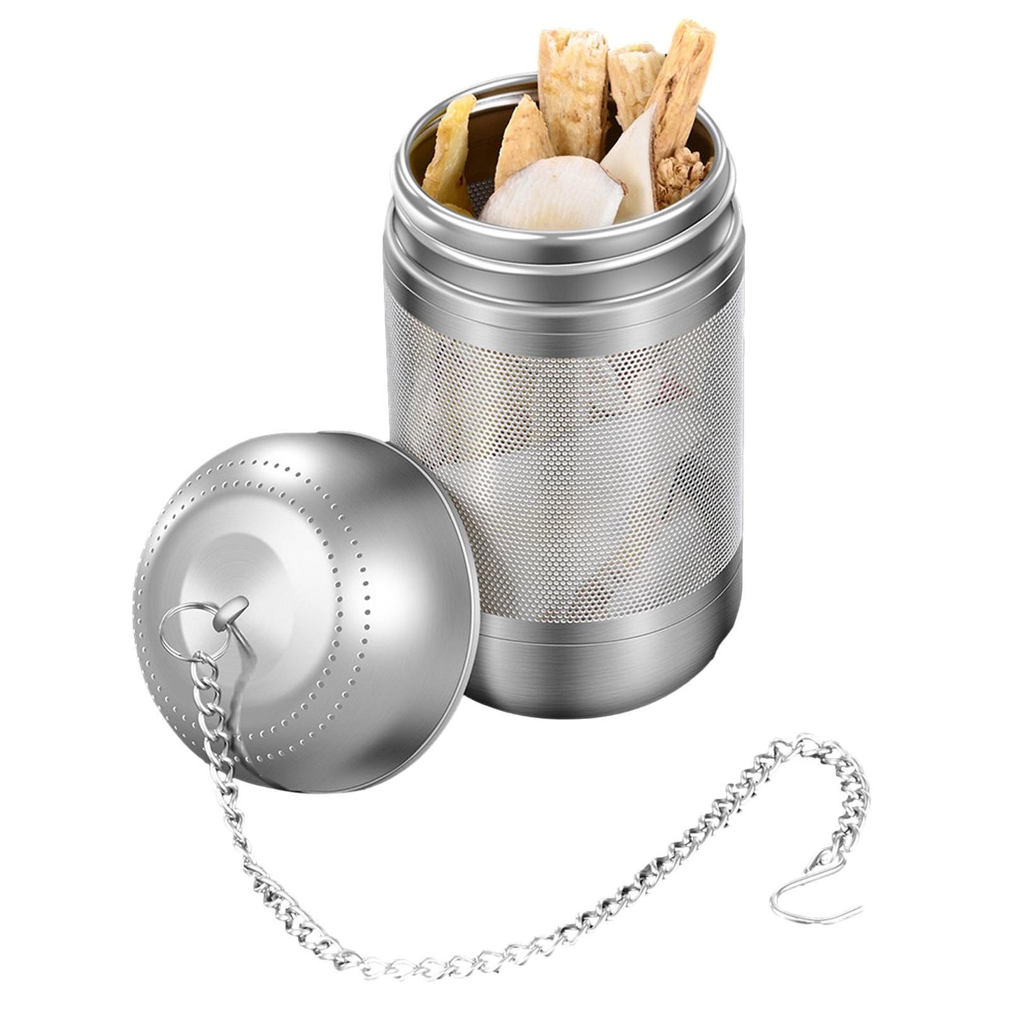 Stainless Steel Tea Infuser Tea Leaves Spice Seasoning Ball Strainer Filter Set