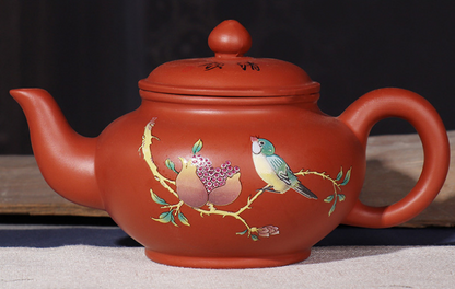 Hand Painted Yixing Teapot Handmade Green Tea Pot Kung Fu Zisha Teapot Tea Set