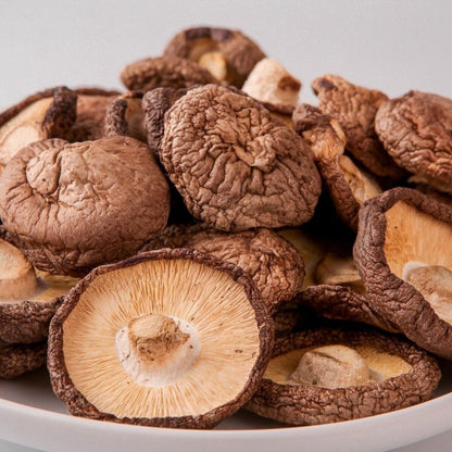 Dried Shiitake Mushrooms Wooden Natural Kitchen Food Natural Fungus