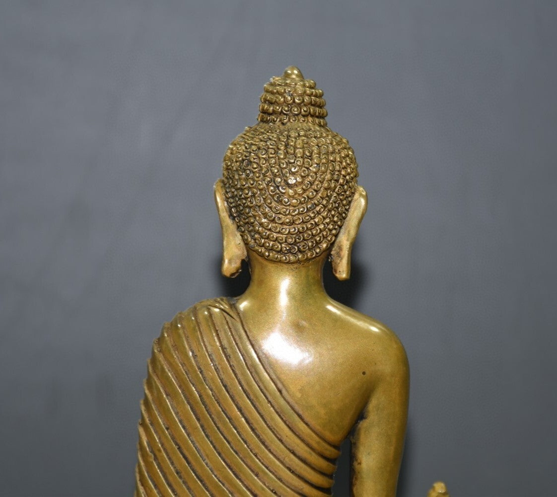 Pure Copper Lotus Base Buddha Ornament Decor Collect