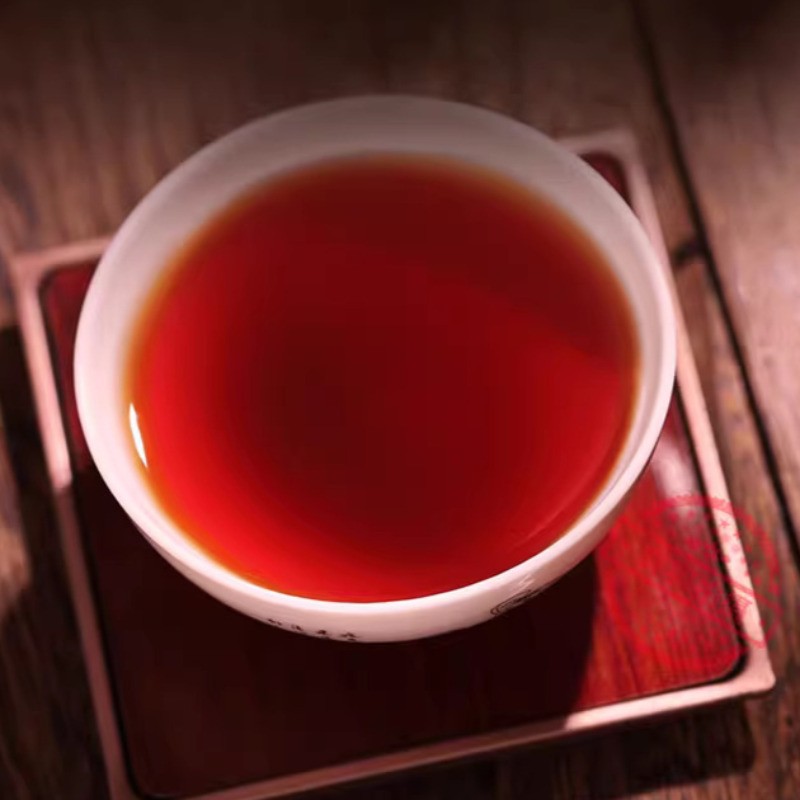 357g Authentic Pu'er Tea Ripe Tea Yunnan Qizi Cake Touchun Ancient Tree Tea Cake