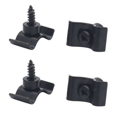 2 Sets Black Guitar String Trees Retainer Guides w/ Screws Kit for Guitar Bass;