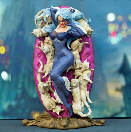 1/24 resin figures model Fantasy Black Cat Girl Unassembled Unpainted