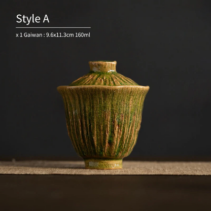 Novelty Ceramic Gaiwan Lotus Tea Bowl with Lid Tea Makers 140ml