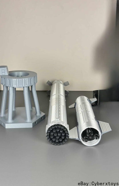 1:200 SpaceX Starship Super Heavy Propulsion Rocket Model Loose Parts Assemble