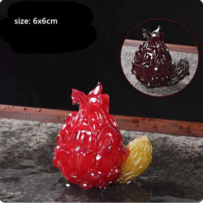Fruit Model Color-changing Tea Pet Creative Resin Tea Table Decoration CutePot