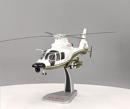 1:32 41CM China Armed Police Force Z-9 Armed Helicopter Plane Diecast Model