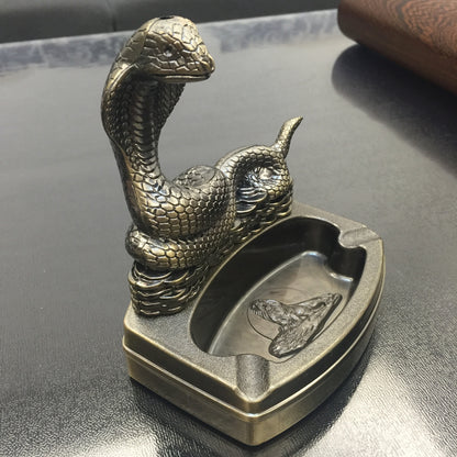 5" New Snake Shape Novelty Refillable Lighter Cigarette Cigar Ashtray Ash