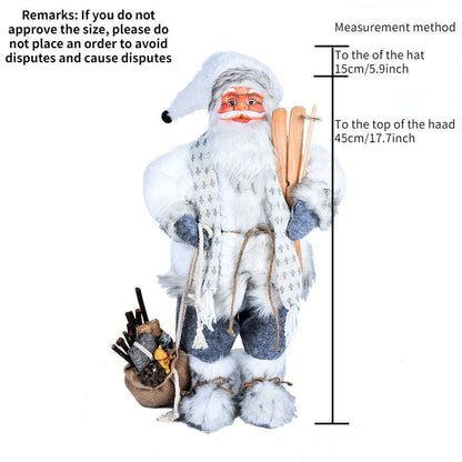 Christmas Ornaments 30-45cm Large Santa Claus Dolls Standing Figurine Home Decor