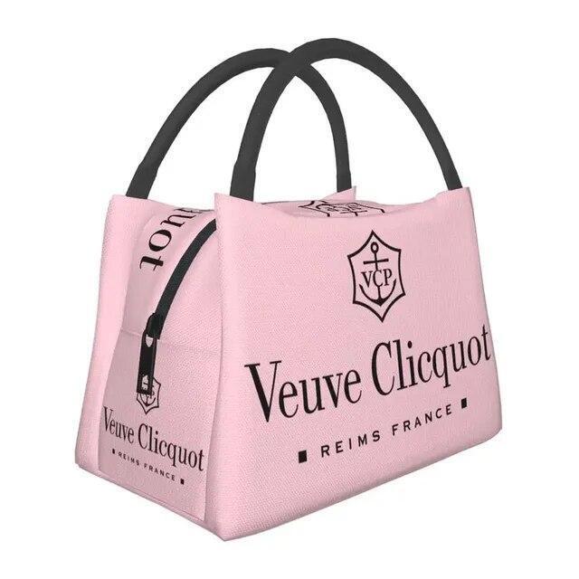 Custom Clicquot Champagne Lunch Bags Men Women VCP Warm Cooler Insulated Lunch B