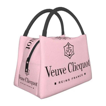 Custom Clicquot Champagne Lunch Bags Men Women VCP Warm Cooler Insulated Lunch B