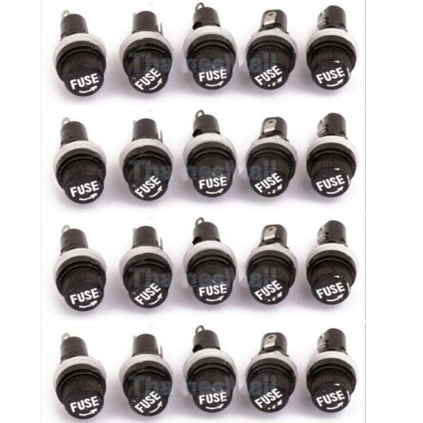 10Pc Glass Fuse Holders Insurance Tube Socket Holder For Car Auto Mobike Vehicle