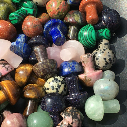 A lot 15MM+ Natural mushroom Quartz Crystal Carved Polishing Wholesale Healing-5