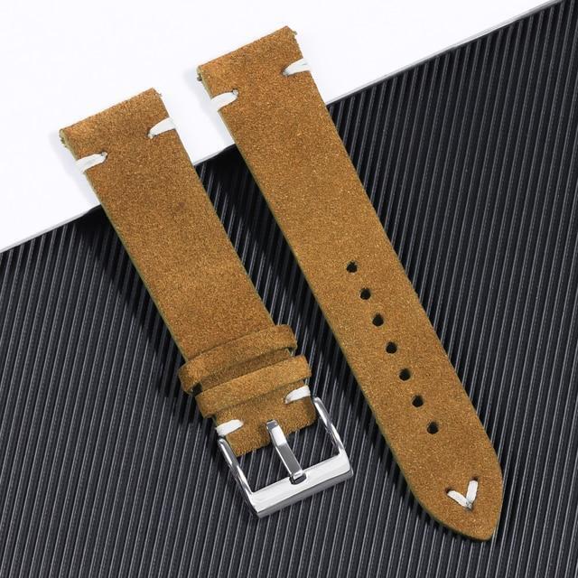 Suede Leather Watch Strap 18mm 20mm 22mm Premium Replacement Band for Watches