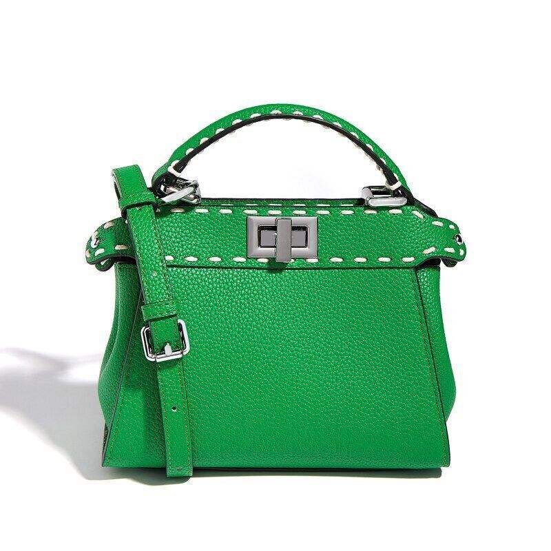 Cowhide Mini Tote Bags Women Handbags Hand Crossbody Shoulder Bag