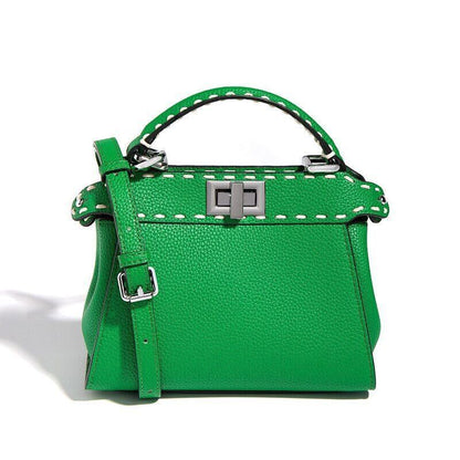 Cowhide Mini Tote Bags Women Handbags Hand Crossbody Shoulder Bag