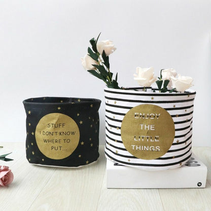 Laundry Basket Small Cartoon Storage Barrel Dirty Clothes Household Folding Bag