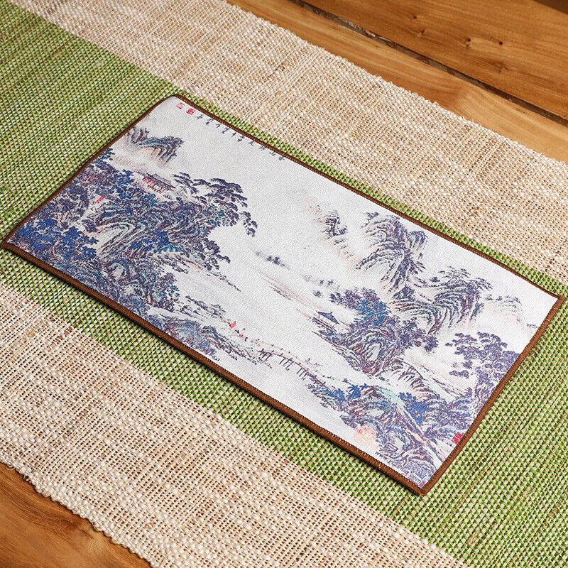 Chinese Painting Tea Table Absorbent Tea Cloth Kung Fu Rag Tea Towel Napkin