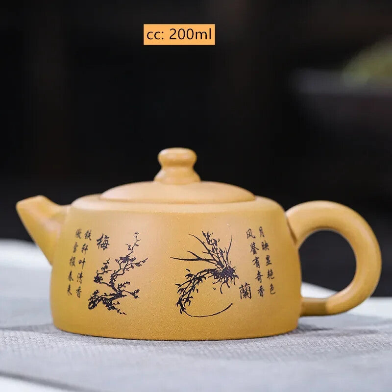 200ml/280ml Yixing Purple Clay Tea Pot Ore Section Kettle Handmade Zisha Teapot