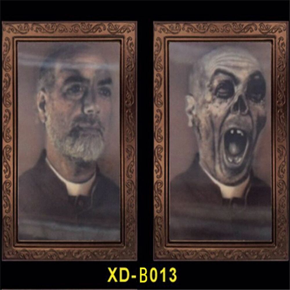 Halloween 3D Ghost Photos Frame Decoration Spooky Party Delivers Crafts Horror