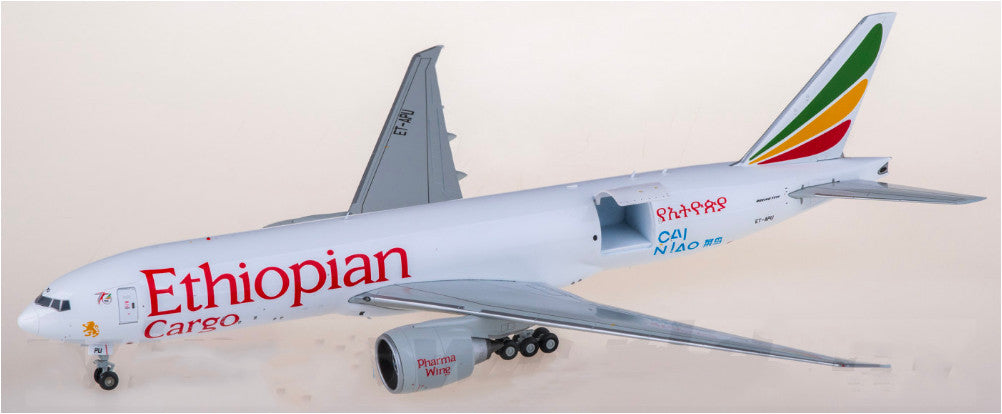 1:200 JC Wings Ethiopian Airlines B777-200LRF Diecast Aircraft Plane Model