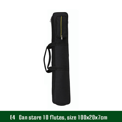 Portable Flute Bag Backpack Canvas Flute Storage Case Instrument Accessories