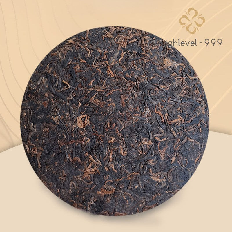 357g Ripe Puer Tea Cake Jinzhen Bailian Yunnan Ancient Tree Fermented Tea