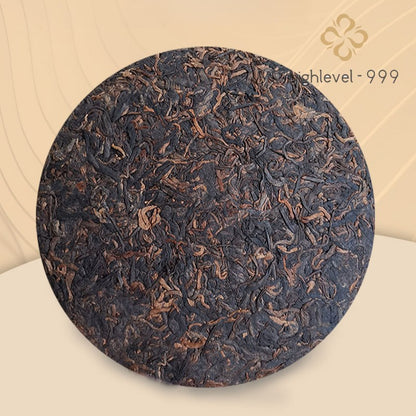 357g Ripe Puer Tea Cake Jinzhen Bailian Yunnan Ancient Tree Fermented Tea