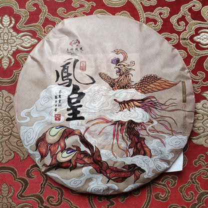 2018 TuLin Phoenix Ripe Puer Tea "China Feng Huang" Pu Er Shu Pu-erh Tea 357g