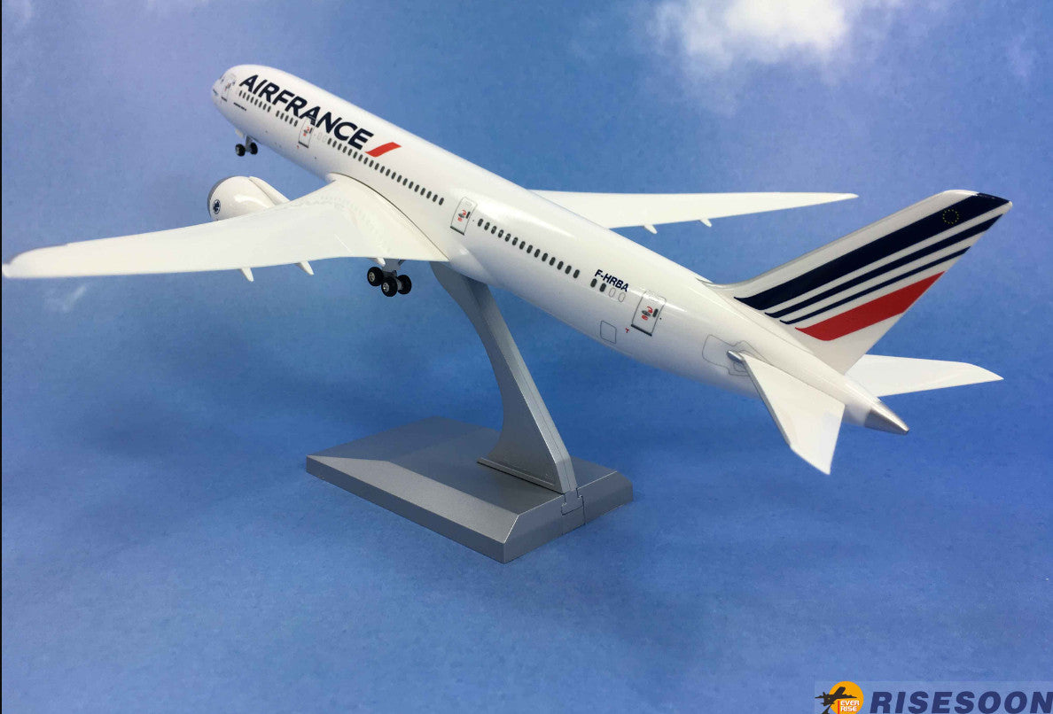 32CM 1:200 Risesoon AIR FRANCE Boeing 787-9 Passenger Airplane ABS Plastic Model