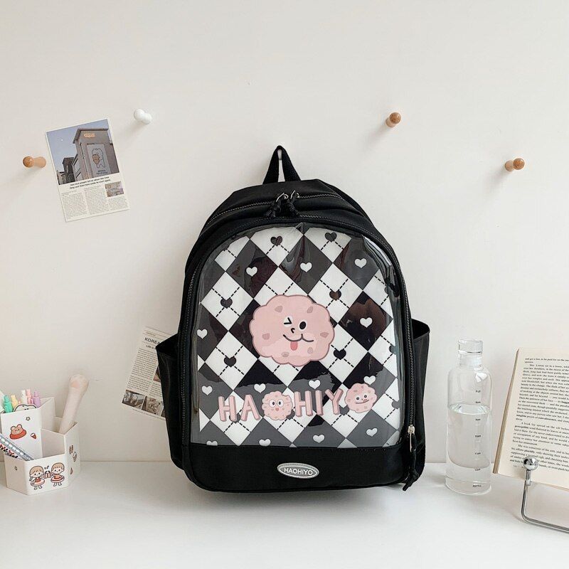 Backpack Cute Transparent School Backpack Bags Nylon 32*42*13 CM Polyester Purse