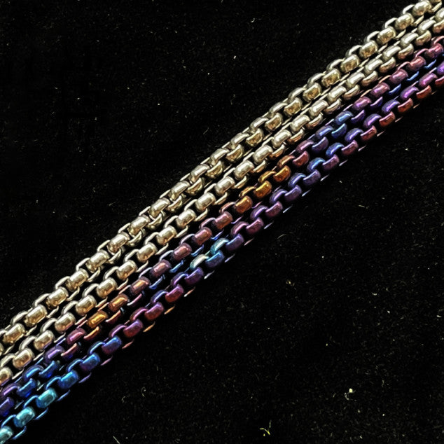 New Pure Titanium Alloy Necklace Chain Dog Tag Pendant Chain Necklace