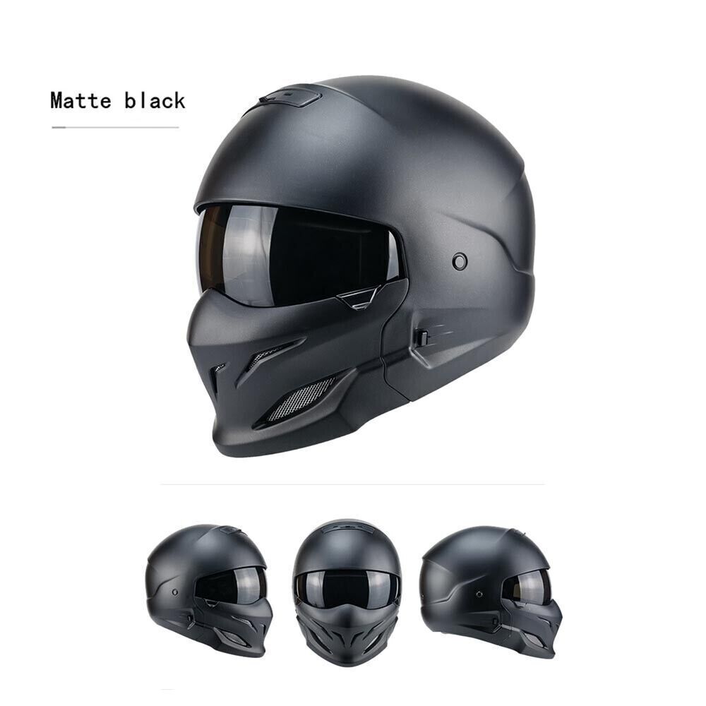 Motorcycle Modular Open Face Full Face Helmet Retro Street Bikes Full Helmet DOT