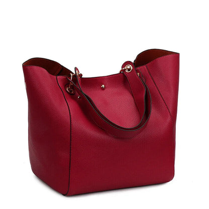 Handbags Women Tote Bag Female Lychee Leather Shoulder Bag Women's Bags